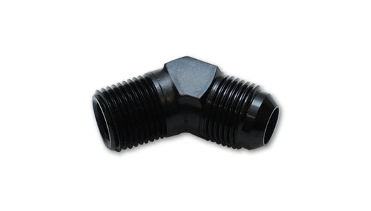 Vibrant -8 AN to 1/4in NPT 45 Degree Adapter Fittings - Aluminum - awdtuningtx