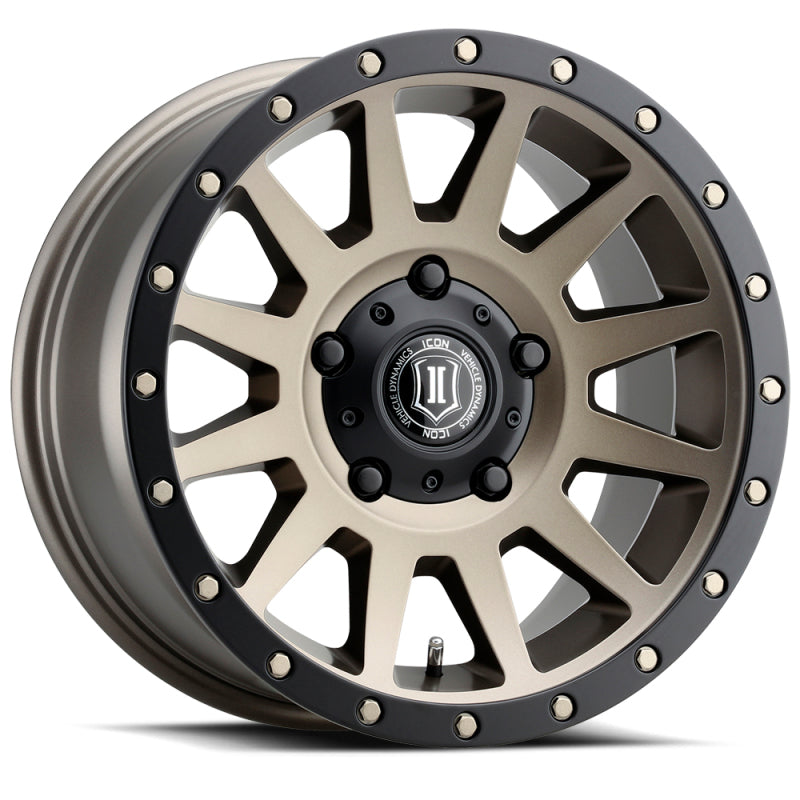 ICON Compression 17x8.5 5x150 25mm Offset 5.75in BS 110.1mm Bore Bronze Wheel - awdtuningtx