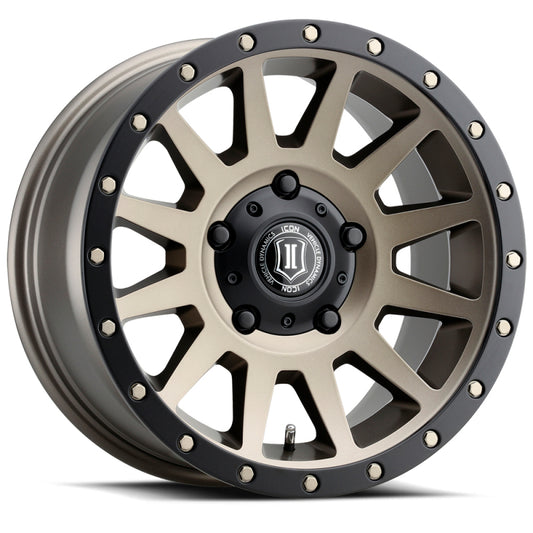 ICON Compression 17x8.5 5x150 25mm Offset 5.75in BS 110.1mm Bore Bronze Wheel - awdtuningtx