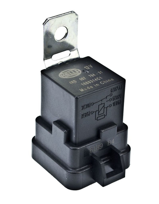 Hella 12V 20/40 Amp SPDT RES Relay with Weatherproof Bracket - Single - awdtuningtx