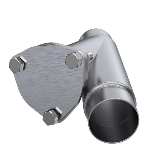 QTP 2.25in Weld-On QTEC Exhaust Cutout Y-Pipe - awdtuningtx