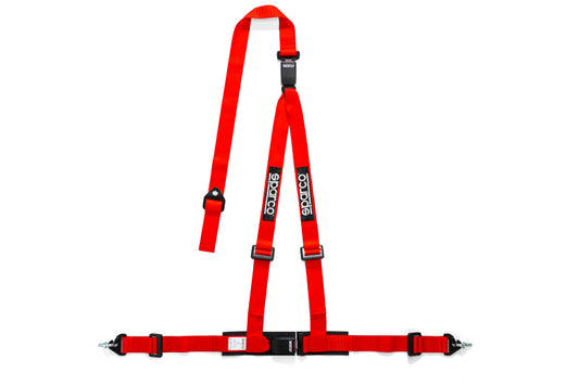 Sparco Belt 2 Inch Red 3Pt Dbl Rel - awdtuningtx