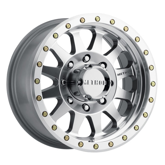 Method MR304 Double Standard 20x10 -18mm Offset 8x180 130.81mm CB Machined/Clear Coat Wheel - awdtuningtx