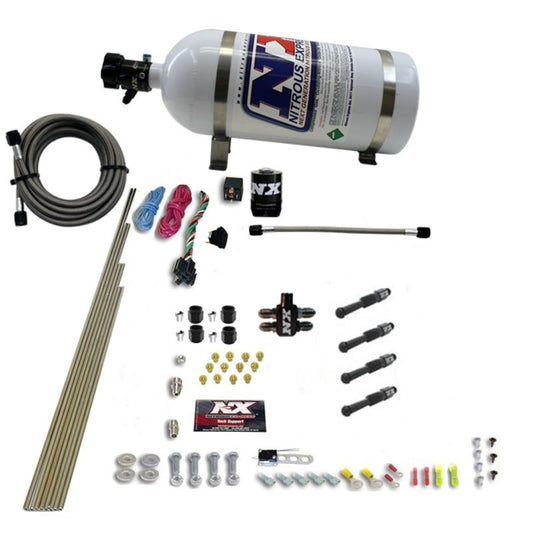 Nitrous Express Dry Direct Port Nitrous Kit 4 Cyl w/10lb Bottle - awdtuningtx