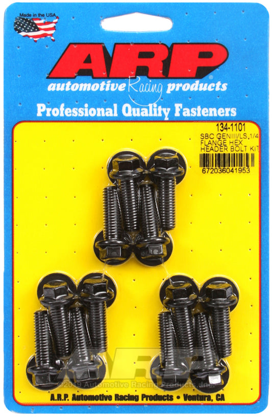 ARP Chevy LS 1/4in Flange Hex Header Bolt Kit - awdtuningtx