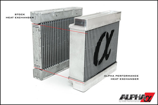 AMS Performance 14-18 Mercedes-Benz CLA 45 AMG 2.0T Alpha Auxiliary Heat Exchanger Upgrade - awdtuningtx
