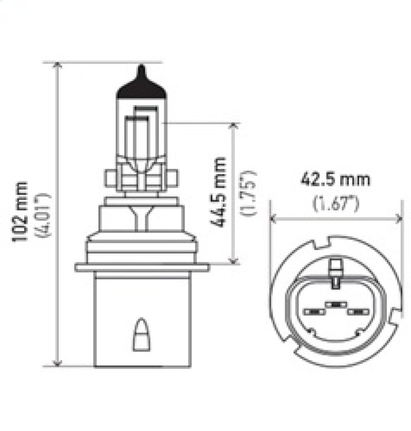 Hella Bulb 9004 12V 65/45W Xen Wht Xb (2) - awdtuningtx
