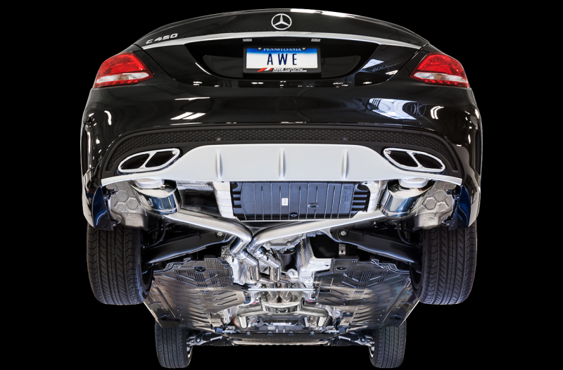 AWE Tuning Mercedes-Benz W205 C450 AMG / C400 Touring Edition Exhaust - awdtuningtx