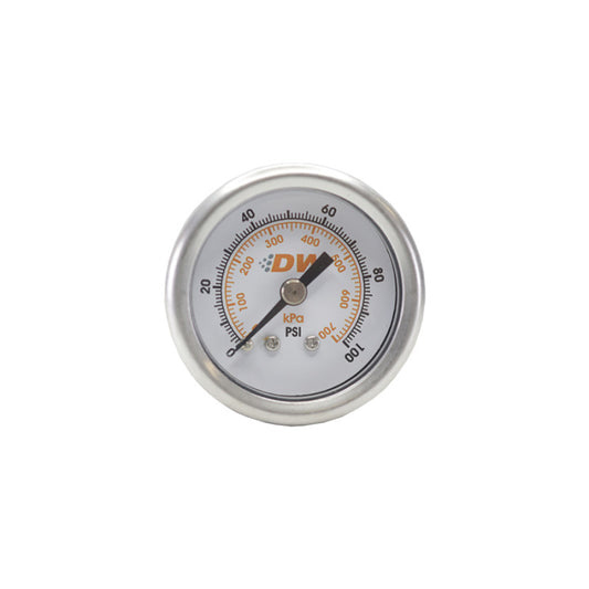 DeatschWerks 0-100 PSI 1/8in NPT Mechanical Fuel Pressure Gauge 1.5in Diameter Black Housing - awdtuningtx