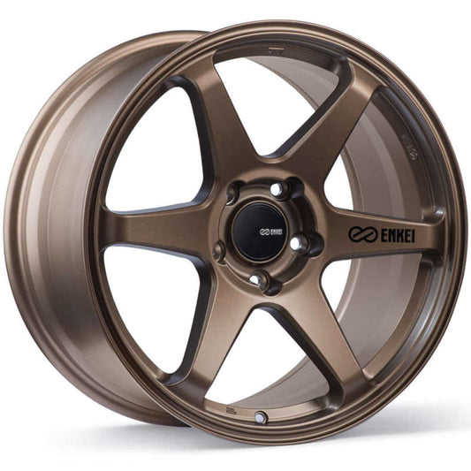 Enkei T6R 18x9.5 45mm Offset 5x120 Bolt Pattern 72.6 Bore Matte Bronze Wheel - awdtuningtx