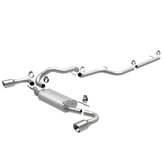 MagnaFlow 10-12 Mazda 3 L4 2.5L Hatchback Split Rear Exit Stainless Cat Back Performance Exhaust - awdtuningtx