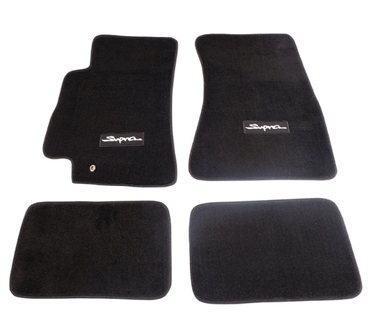 NRG Floor Mats - 96-02 Toyota Supra (Supra Logo) - 4pc. - awdtuningtx