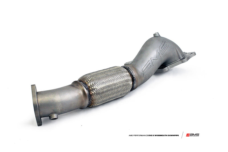 AMS Performance 08-15 Mitsubishi EVO X Widemouth Downpipe w/Turbo Outlet Pipe - awdtuningtx