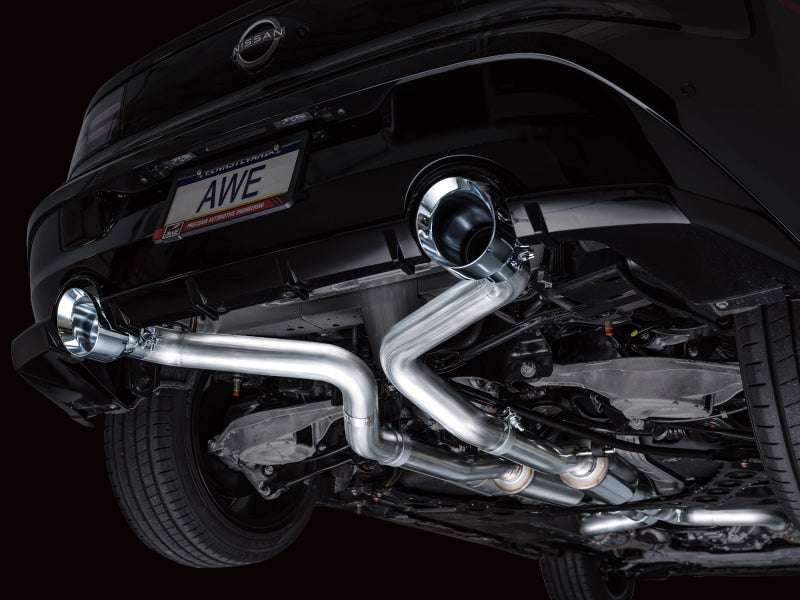 AWE 2023 Nissan Z RZ34 RWD Track Edition Catback Exhaust System w/ Chrome Silver Tips - awdtuningtx