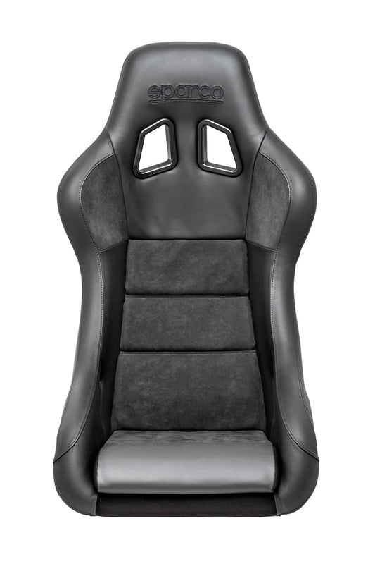 Sparco Seat QRT Performance Leather/Alcantara Black (Must Use Side Mount 600QRT) - awdtuningtx