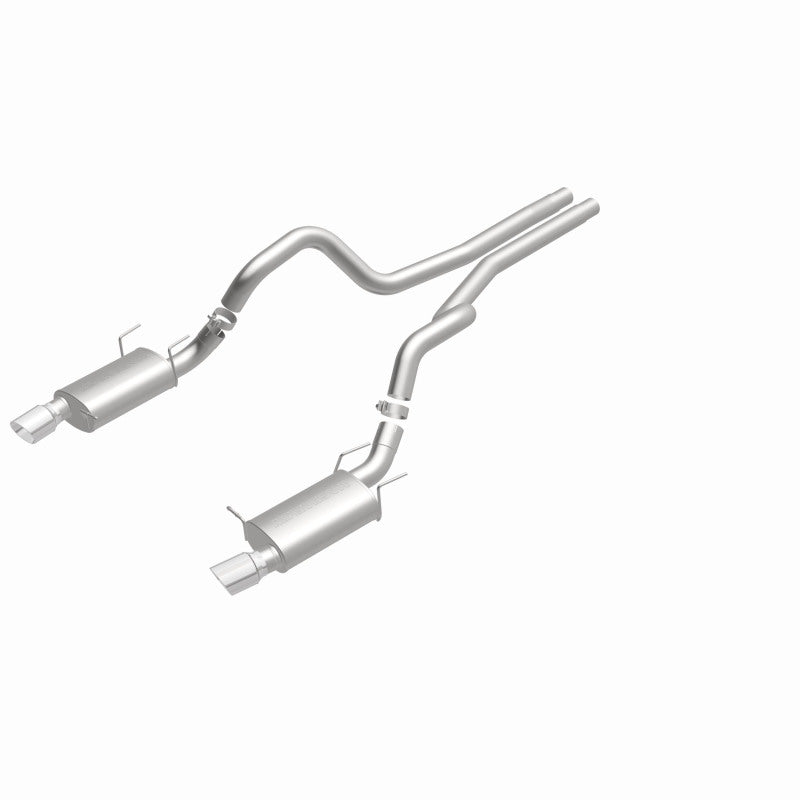 MagnaFlow 13 Ford Mustang Dual Split Rear Exit Stainless Cat Back Performance Exhaust (Street) - awdtuningtx