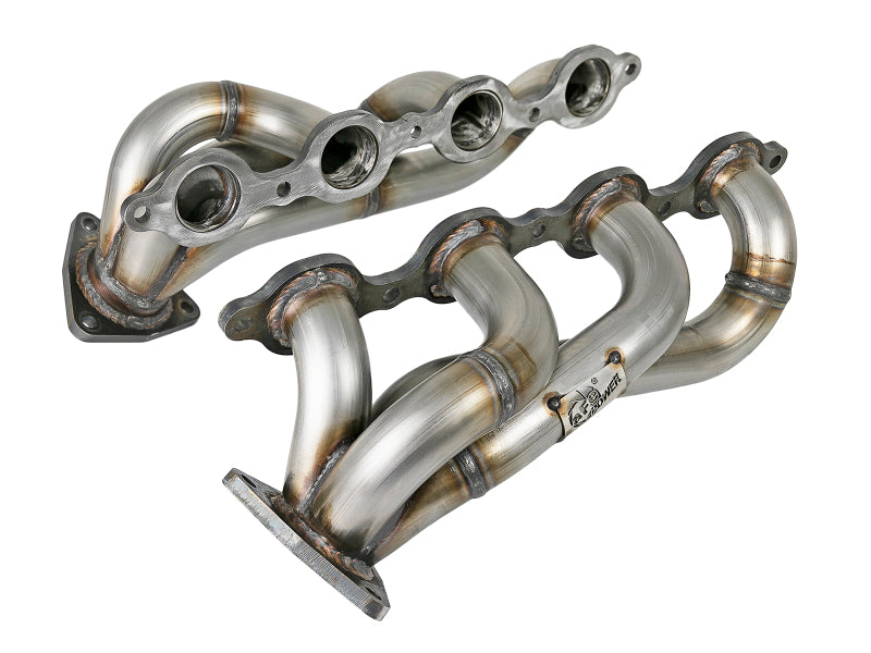 aFe Twisted Steel 1-3/4in 304SS Shorty Headers 2019 GM Silverado / Sierra 1500 V8-5.3L/6.2L - awdtuningtx