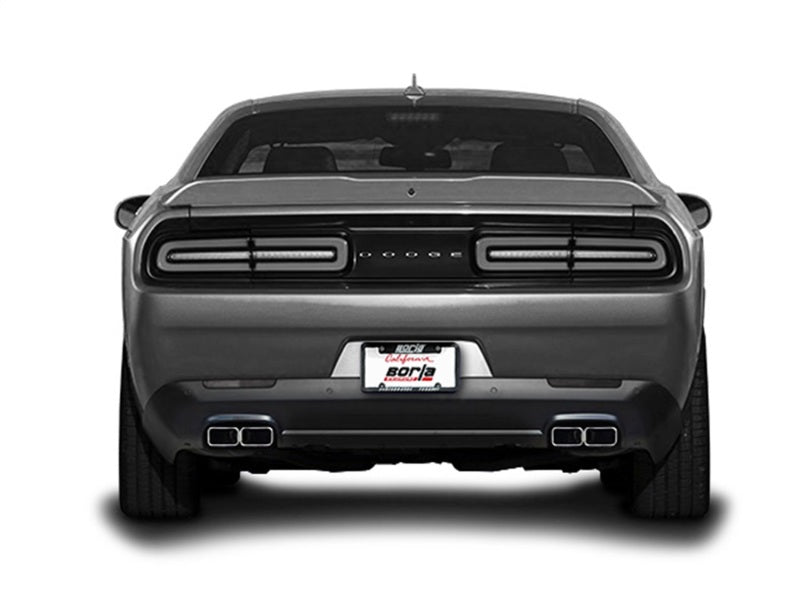 Borla 15-16 Dodge Challenger R/T 5.7L Dual Rectangle Angle Cut Dual Split Rear Exit ATAK Exhaust - awdtuningtx