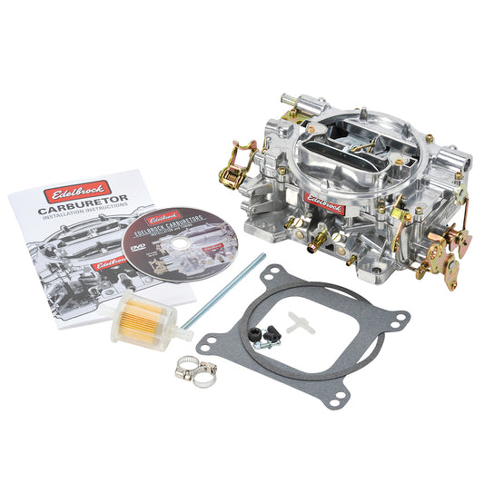 Edelbrock Carburetor Performer Series 4-Barrel 600 CFM Manual Choke Satin Finish - awdtuningtx