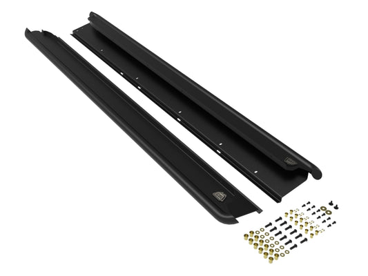 aFe POWER 10-14 Subaru Outback H4 2.5L / H6 3.6L Terra Guard Trail Slider Step - Black - awdtuningtx