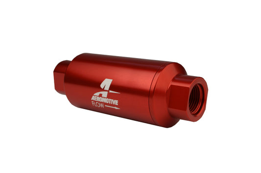 Aeromotive In-Line Filter - AN-10 size - 40 Micron SS Element - Red Anodize Finish - awdtuningtx