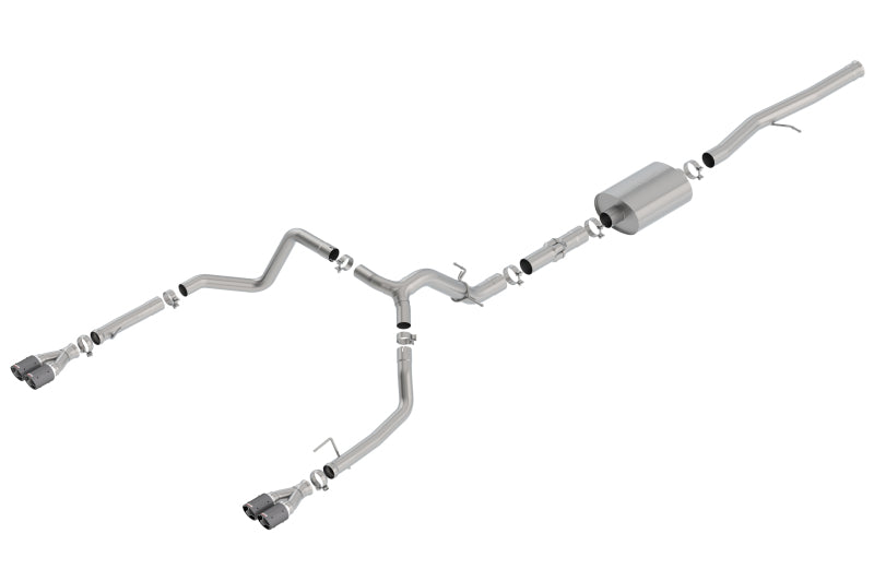 Borla 19 Chevrolet Silverado/GMC Sierra 1500 6.2L SS ATAK Catback Exhaust - Carbon Fiber Tips - awdtuningtx