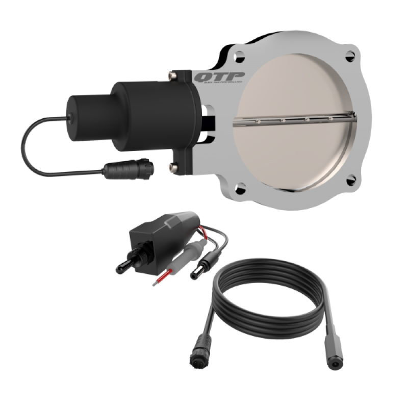 QTP 5in Bolt-On QTEC Electric Cutout Valve - Single - awdtuningtx