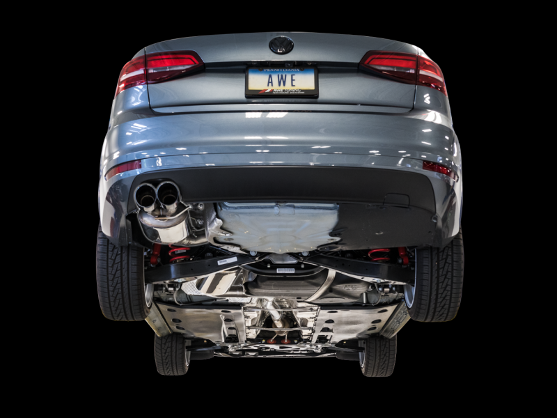 AWE Tuning 09-14 Volkswagen Jetta Mk6 1.4T Touring Edition Exhaust - Chrome Silver Tips - awdtuningtx