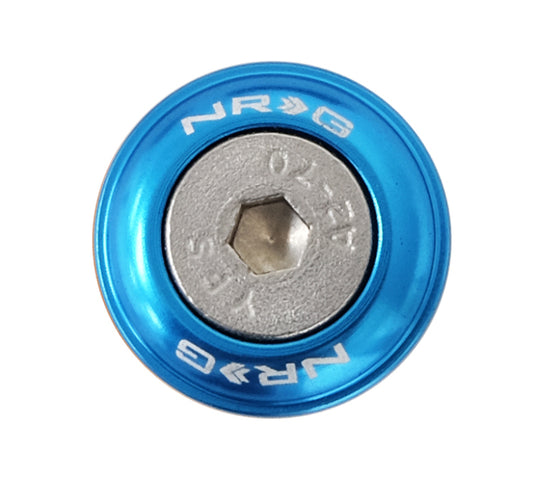 NRG Fender Washer Kit w/Rivets For Plastic (Blue) - Set of 10 - awdtuningtx