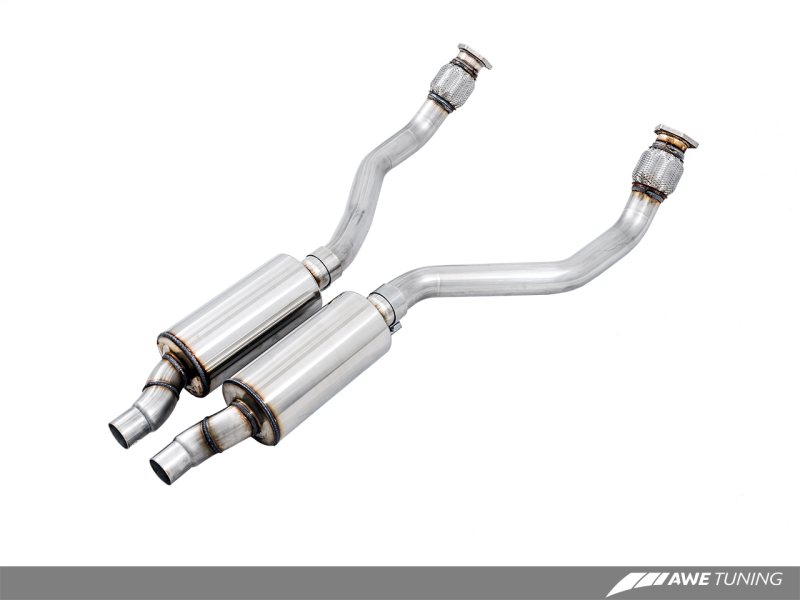 AWE Tuning Audi B8 4.2L Non-Resonated Downpipes for RS5 - awdtuningtx