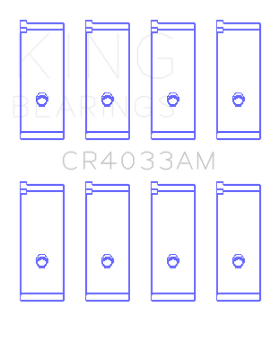 King Acura SOHC 16 Valve / Honda SOHC 16 Valve/DOHC 16 Valve (Size STD) Rod Bearing Set - awdtuningtx