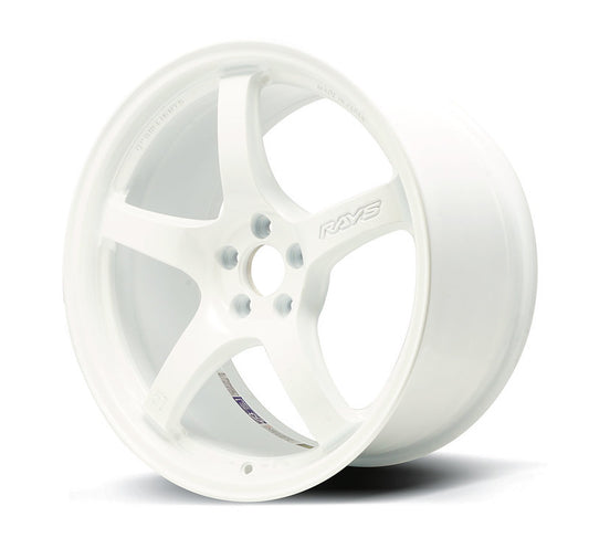 Gram Lights 57CR 18x9.5 +38 5x114.3 Ceramic White Pearl Wheel - awdtuningtx