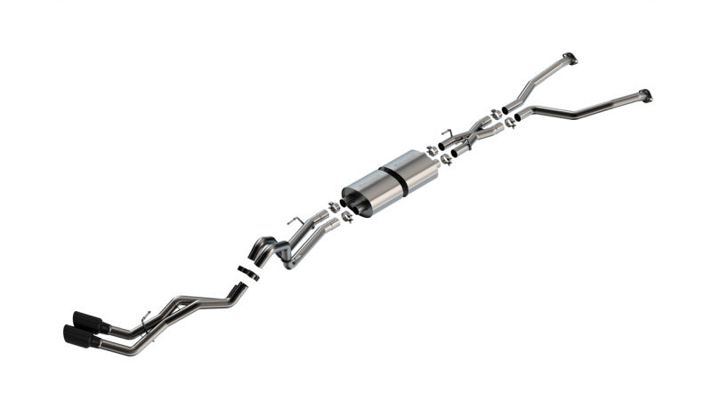 Borla 22-24 Toyota Tundra 3.4L V6 (Inc. Hyb.) Ext. Cab/STD Bed/145.7in WB S-Type Cat-Back - Blk Chrm - awdtuningtx