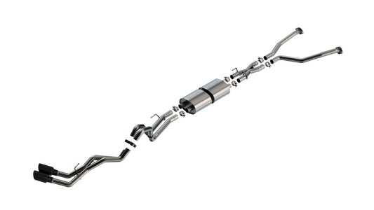 Borla 22-24 Toyota Tundra 3.4L V6 (Inc. Hyb.) Ext. Cab/STD Bed/145.7in WB S-Type Cat-Back - Blk Chrm - awdtuningtx