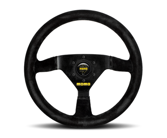 Momo MOD69 Steering Wheel 350 mm -  Black Suede/Black Spokes - awdtuningtx