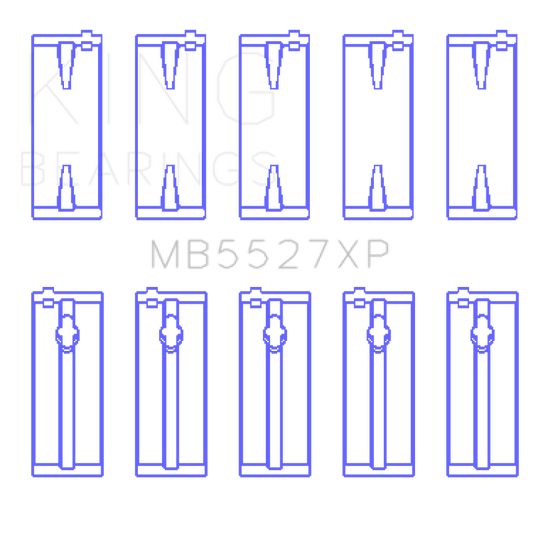 King Toyota 4AGE/4AGZE 16V 1.6L (Size 0.25 Oversized) Performance Main Bearing Set - awdtuningtx