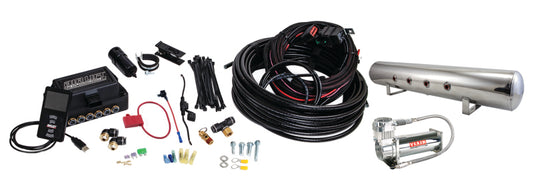 Air Lift Performance 3P (1/4 Air Line 5 Gal  Polished Aluminum Tank VIAIR 444C Comp) - awdtuningtx