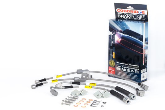 Goodridge 2015 Ford Mustang All Models G-Stop Stainless Steel Brake Lines - awdtuningtx