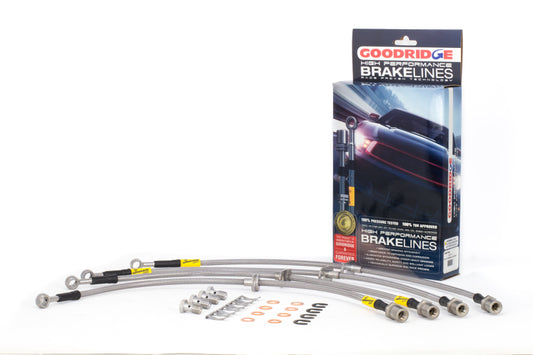 Goodridge 08-14 Subaru Impreza STi w/ Brembo Calipers Stainless Steel Brake Lines Kit - awdtuningtx