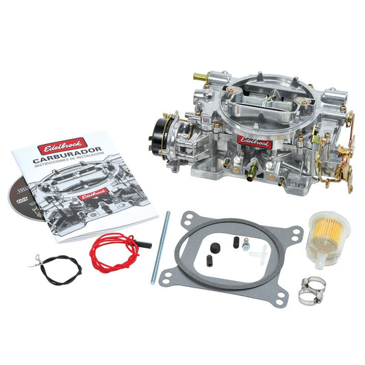 Edelbrock Carburetor Performer Series 4-Barrel 600 CFM Electric Choke Satin Finish - awdtuningtx