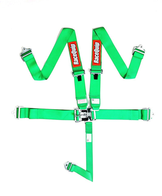 RaceQuip Green L & L 5pt Seat Belt - awdtuningtx