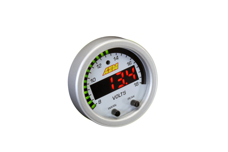 AEM X-Series 8-18V Volt Gauge - awdtuningtx