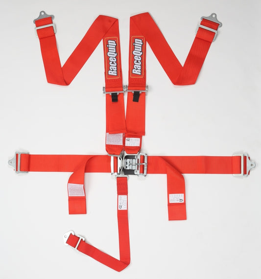 RaceQuip Red L & L 5pt Seat Belt - awdtuningtx