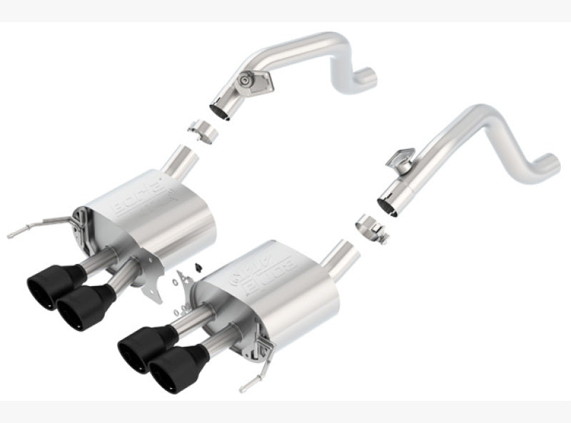 Borla 14-18 C7 Corvette Stingray Axle-Back ATAK Exhaust 2.75in To Muffler Dual 2.0in Out 4.25in Tip - awdtuningtx