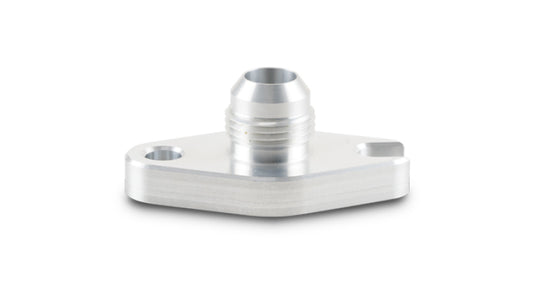 Vibrant Aluminum Oil Drain Flange (w/Crowfoot) -10AN Male Flare 2.060in Bolt Hole (Garrett GT6041) - awdtuningtx