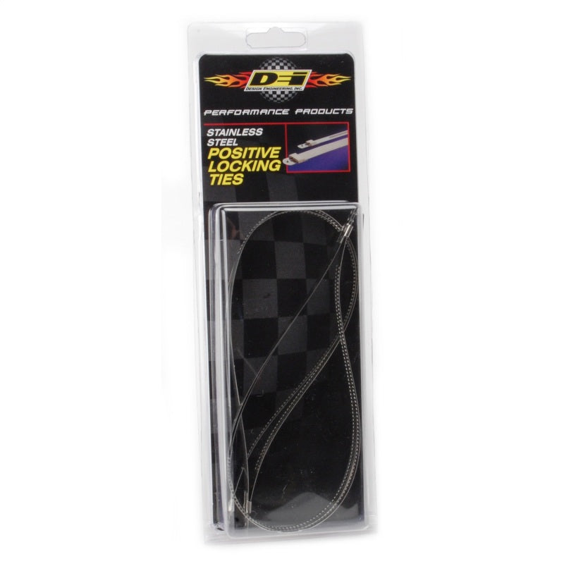 DEI Stainless Steel Positive Locking Tie 1/4in (7mm) x 14in - 4 per pack - awdtuningtx