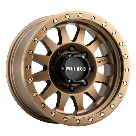 Method MR304 Double Standard 17x8.5 0mm Offset 8x170 130.81mm CB Method Bronze Wheel - awdtuningtx