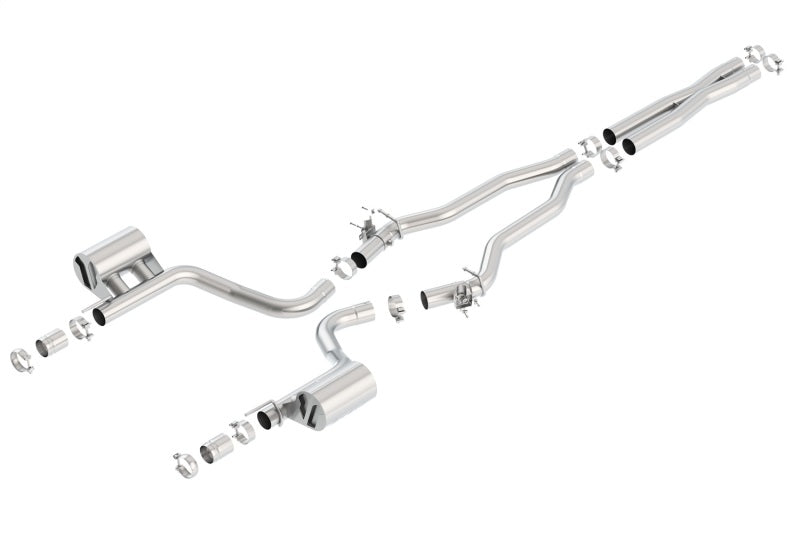 Borla 2015 Dodge Charger Hellcat 6.2L V8 ATAK Catback Exhaust w/ Valves No Tips Factory Valance - awdtuningtx
