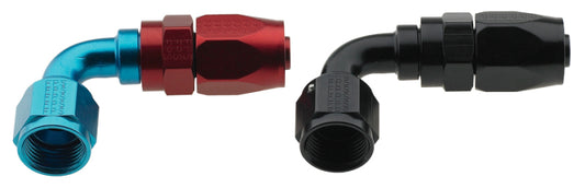 Fragola -4AN x 90 Degree Pro-Flow Hose End - Black - awdtuningtx