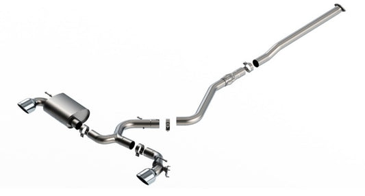 Borla 22-23 Hyundai Kona N 2.0L 4 CYL. Turbo AT/MT ATAK Catback Exhaust Bright Chrome - awdtuningtx